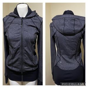 Lululemon Black Gray Daily Practice Hood Jacket 6